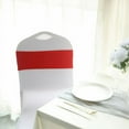 thumbnail image 4 of BalsaCircle 5 Red Spandex 5x14" Stretchable Chair Sashes Diamond Ring Buckle Party Decorations, 4 of 8