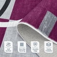 thumbnail image 2 of Washable Area Runner Rug Modern Soft Hand Carved Contemporary Floor Carpet with Premium Fluffy Texture for Indoor Living Dining Room and Bedroom Area (6x9, Purple,2025), 2 of 8