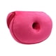 thumbnail image 5 of Cojín de espuma viscoelástica con forma de rosquilla para asiento, soporte para silla de coche, hogar u oficina, almohada de viaje Rosa roja, 5 of 9