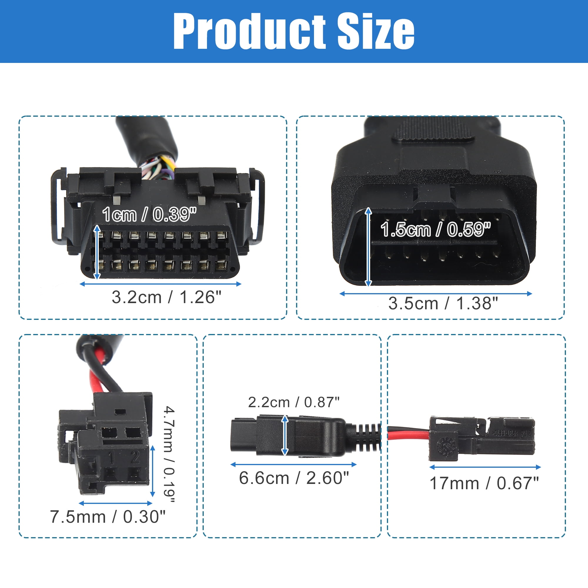 Unique Bargains Security Gate Bypass OBD2 Cable Replacement for Dodge for RAM 2018-2020