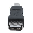 thumbnail image 3 of USB printer adapter type A female - type B male black silver tone,1 x USB Adapter,Black, 3 of 8