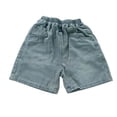 thumbnail image 4 of Kids Denim Knee‑Length Shorts, Elastic Waist Loose‑Fit Lightweight Washed Jean Shorts With Side Pockets for Boys Girls 4‑14 Years Old, 4 of 6