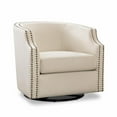 thumbnail image 2 of Aerin Linen Swivel Barrel Chair, 2 of 9