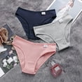 thumbnail image 4 of ZXYOUPING Bragas de algodón para mujer suave confort mediados cintura calzoncillos lisos S-XXL tallas grandes ropa interiorpangjing, 4 of 4