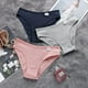 thumbnail image 4 of ZXYOUPING Bragas de algodón para mujer suave confort mediados cintura calzoncillos lisos S-XXL tallas grandes ropa interiorpangjing, 4 of 4