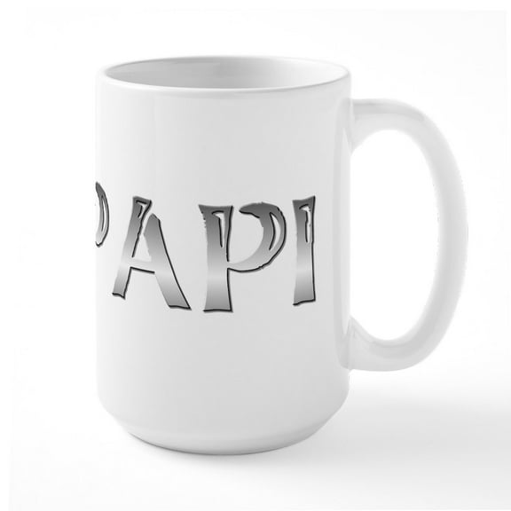 CafePress - Papi Large Mug - 15 oz Ceramic Large White Novelty Mug