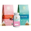 Fertility Supplement Bundle with Prenatal Daily Vitamins (Him/Her) by Secrets Of Tea (ISO Certified)
