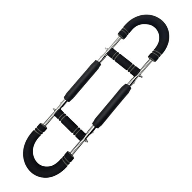 Entrenador de brazos Twister, ejercitador de fuerza de brazos, ejercitador de brazos ajustable para hombros Negro gris 30 kg