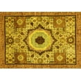thumbnail image 1 of Ahgly Company Indoor Rectangle Abstract Yellow Modern Area Rugs, 7' x 10', 1 of 4