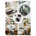 thumbnail image 4 of Hokiten Kitchen Dinner Napkins Set of 4 Black White Spring Floral Cloth Napkins Reusable Washable Table Napkins for Weddings Cocktail Parties Holiday Table Decor 20x20 Inch, 4 of 8