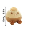 thumbnail image 4 of Plush Toy Dumpling Shape Stuffed Doll, Soft Plush Toy For Home Decoration Or Gift, 1Pc Cute Plushie With Purple Accent, Collectible Plush Toy For Tees And S, 4 of 6