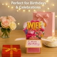 thumbnail image 4 of Pull-Up 3D Pop Up Birthday Card for Wife, Interactive Explosion Box Greeting Card with Surprise Cake & Flowers, Romantic Birthday Gift for Her, 4 of 5