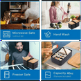 thumbnail image 6 of Stackable Lunch Box with Thermal Insulation Bag Microwave Lunch Box Suitable for Office Workers and Students., 6 of 6