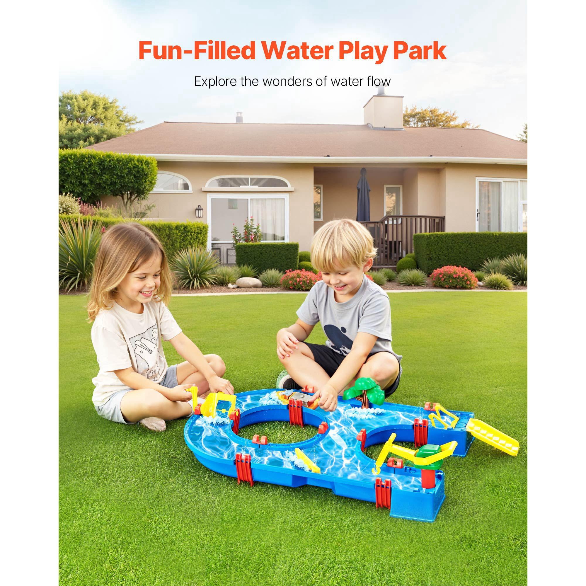 Toddler Water Table Outdoor Water Park Playset with 39 Accessories for Backyard Beach Sensory Play Ages 3+