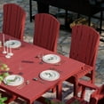thumbnail image 4 of Wildridge Heritage 9-Piece 44"x94" Dining Set, Cardinal Red - Outdoor Weather Resistant Recycled Plastic Furniture for Patio, 4 of 8