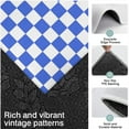thumbnail image 3 of Blue and White Checkered Pattern Kitchen Rugs Sets Of 3,Kitchen Runner Rugs Non Skid Washable,Decorative Kitchen Floor Mats for Kitchen,Sink,Laundry,17"x30"+ 17"x47" + 17"x59", 3 of 6