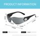 thumbnail image 5 of Gafas de sol deportivas de lujo para mujer y hombre, lentes de una pieza, estilo Punk, diseñador de marca, Y2K, UV400, 5 of 5