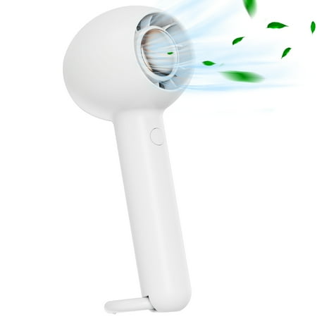 

OROMYO Portable Mini Handheld Fan USB Rechargeable Personal Fan Safe Hand Fan with 2 Adjustable Speed 6 Hidden Blades Electric Cooling Fan for Home Office Travel Outdoor