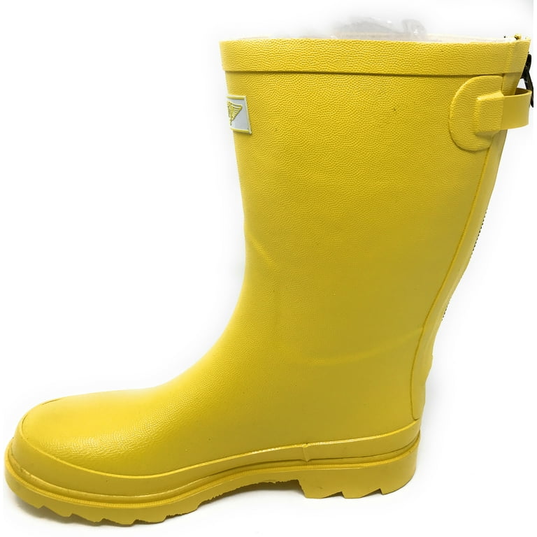 Rain boots with hot sale zipper in back