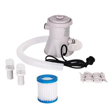 perfk 300GPH Electric Swimming Pool Filter Pump, White
