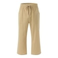 thumbnail image 4 of TYGHBN Women High Waisted Wide Leg Pants Fashion Drawstring Elastic Trousers Comfy Straight Leg Long Pants with Pockets Petite Pants for Women Casual Two Piece Casual Outfits for Women with Pants, 4 of 5