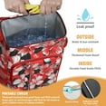 thumbnail image 2 of Hawaiian Print Backpack Cooler, Leakproof Insulated Cooler Bag with Tropical Floral Design for Beach and Camping, 2 of 6