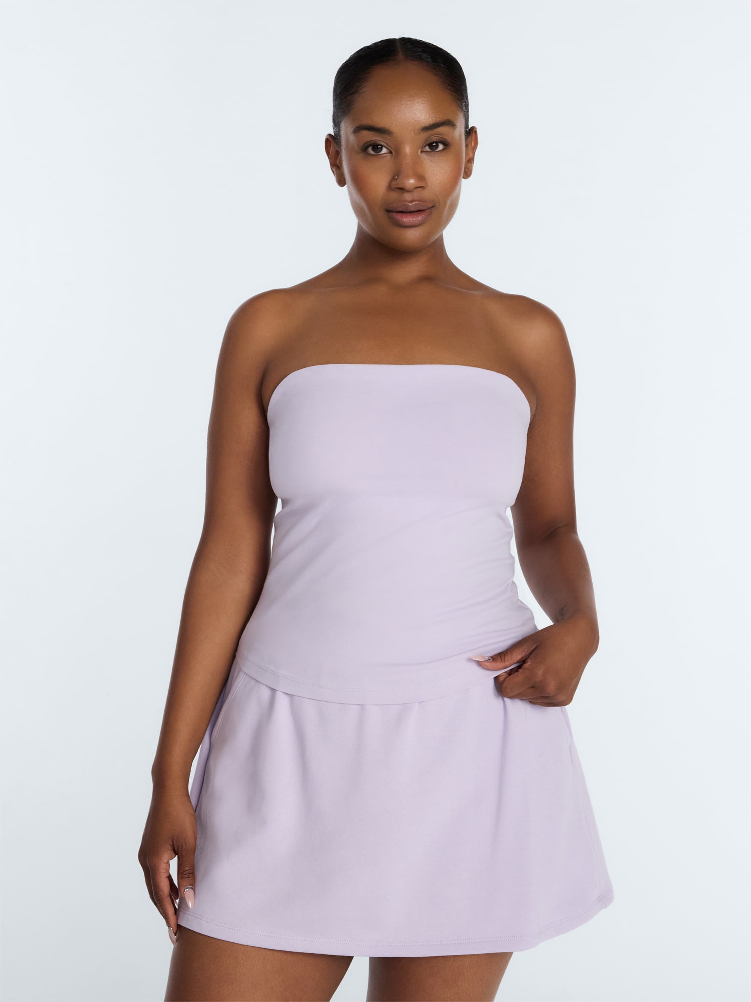 Athletic Works Women's Cotton-Blend Tube Top, Sizes XS-XXXL