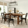 thumbnail image 3 of Merrick Lane Thonet Style Solid Wood Dining Chair with Stackable Design and Elegant Finish in Early American, 3 of 11