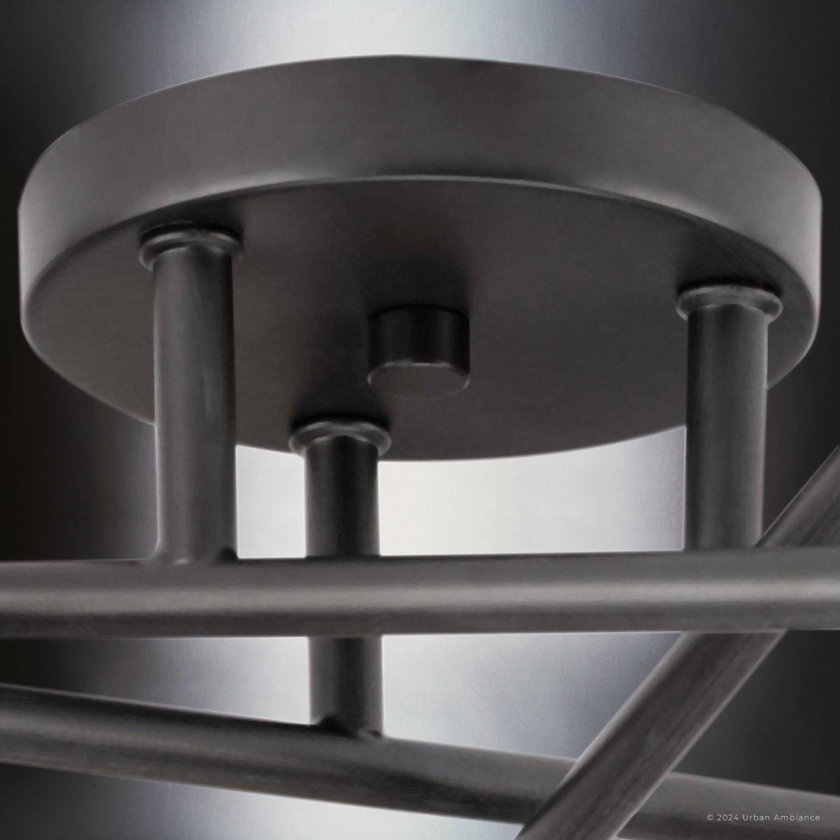 Luxury Mid Century Modern Ceiling Light, Antique Bronze, UHP4423