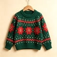 thumbnail image 6 of Ruiwill Christmas Girls Sweater Snowflake Print Crew Neck Long Sleeve Knit Pullover Xmas Top, 6 of 6