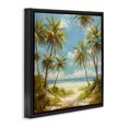 thumbnail image 3 of Stupell Industries Scenic Tropical Paradise Landscape & Nature Painting Black Floater Framed Canvas Art Print Wall Art, 18 x 18, 3 of 9