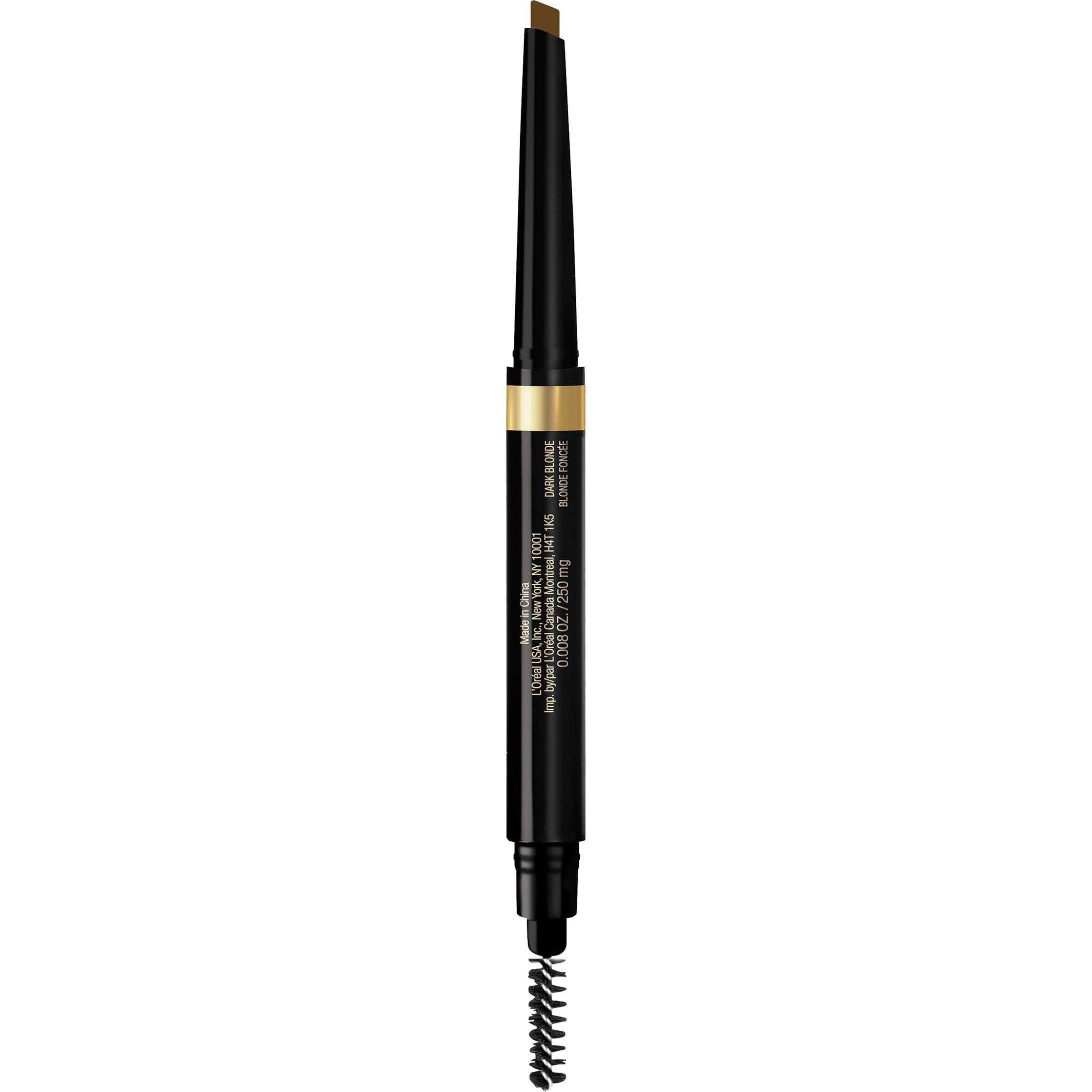 (2 pack) L'Oreal Paris Stylist Shape and Fill Mechanical Eyebrow Makeup Pencil, Dark Blonde