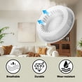 thumbnail image 5 of Uxcell Round Vent Cover, Plastic Soffit Air Vent Floor Air Vents Ventilation Hole for Home Ceiling Wall Duct Cabinet Closet Grey, 5 of 7