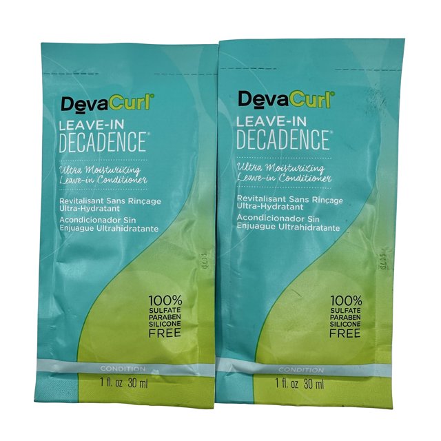 DevaCurl Revitalisant Sans Rinçage Decadence Ultra Hydratant Sans Rinçage 1 OZ Lot de 2