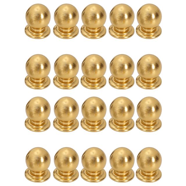 20 Pcs Cabinet Knobs Round Ball Knobs Bathroom Cabinet Knobs Dresser Knobs, Modern Cabinet Hardware for Kitchen Gold