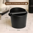 thumbnail image 3 of Espresso Knock Box Coffee Knock Box Espresso Bucket Knock Coffee Ground Dump Bin with Removable Knock Bar Trash Can Non-Slip Base, 3 of 7