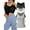 5,Black+Grey+White, variant on COMFREE Womens Camisoles Tops with Built in Padded Bra Basic Breathable Tank Top(S-3XL)