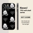 thumbnail image 1 of "Agregue un toque de diversión a su iPhone: funda para teléfono plateada mate con estampado de dibujos animados", 1 of 4