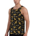 thumbnail image 2 of Gaeub Hohey Bee Golden Embroidery Men's Athletic Tank Top, Workout Sleeveless Shirts, Running Tank Tops for Gym, Running, Training - 3X-Large, 2 of 9