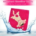 thumbnail image 2 of Dog Brush Kit 4 In 1 Grooming Comb with Puppy Towel - Dogs & Cats Grooming Brush Kit – Dog Comb Dematting Rake Shampoo Massage Dispenser Dog Brush & Dog Towel for Removing Hair  Knots and Shedding, 2 of 7