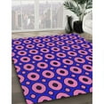 thumbnail image 3 of Ahgly Company Machine Washable Indoor Rectangle Transitional Denim Dark Blue Area Rugs, 5' x 8', 3 of 7