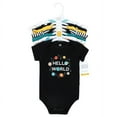 thumbnail image 2 of Hudson Baby Cotton Bodysuits, Happy Planets, 6-9 Months, 2 of 9