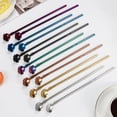 thumbnail image 2 of 2PCS Stainless Steel Spoon StrawTea Spoon With Straw Reusable Bar Spoon Straw for Drinking, Mixing and Stirring, 2 of 8