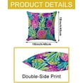 thumbnail image 6 of Summer Tropical Pineapple Pillow Cover 18x18 Inch - Vibrant Floral and Fruit Design, Decorative Cushion Case for Home Decor, 6 of 6