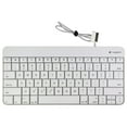 thumbnail image 1 of Logitech Wired Keyboard with 30-Pin for Apple iPad 1/2/3rd Gen - White (Y-B0005) (Used), 1 of 2