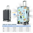 thumbnail image 2 of Luggage Cover Anti Scratch, Cartoon Cute Cat Colorful Balloons Elastic Suitcase Protector Fits 18-32 Inch Luggage, 2 of 2