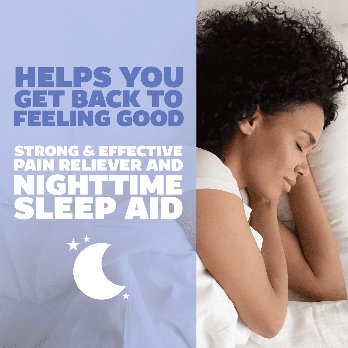 (2 pack) Genexa Extra Strength Pain & Fever PM Acetaminophen & Sleep Aid Caplets, 100 Count
