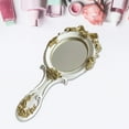 thumbnail image 4 of Vintage Resin Mirror Pattern Decorative Mirror Oval White, 4 of 7