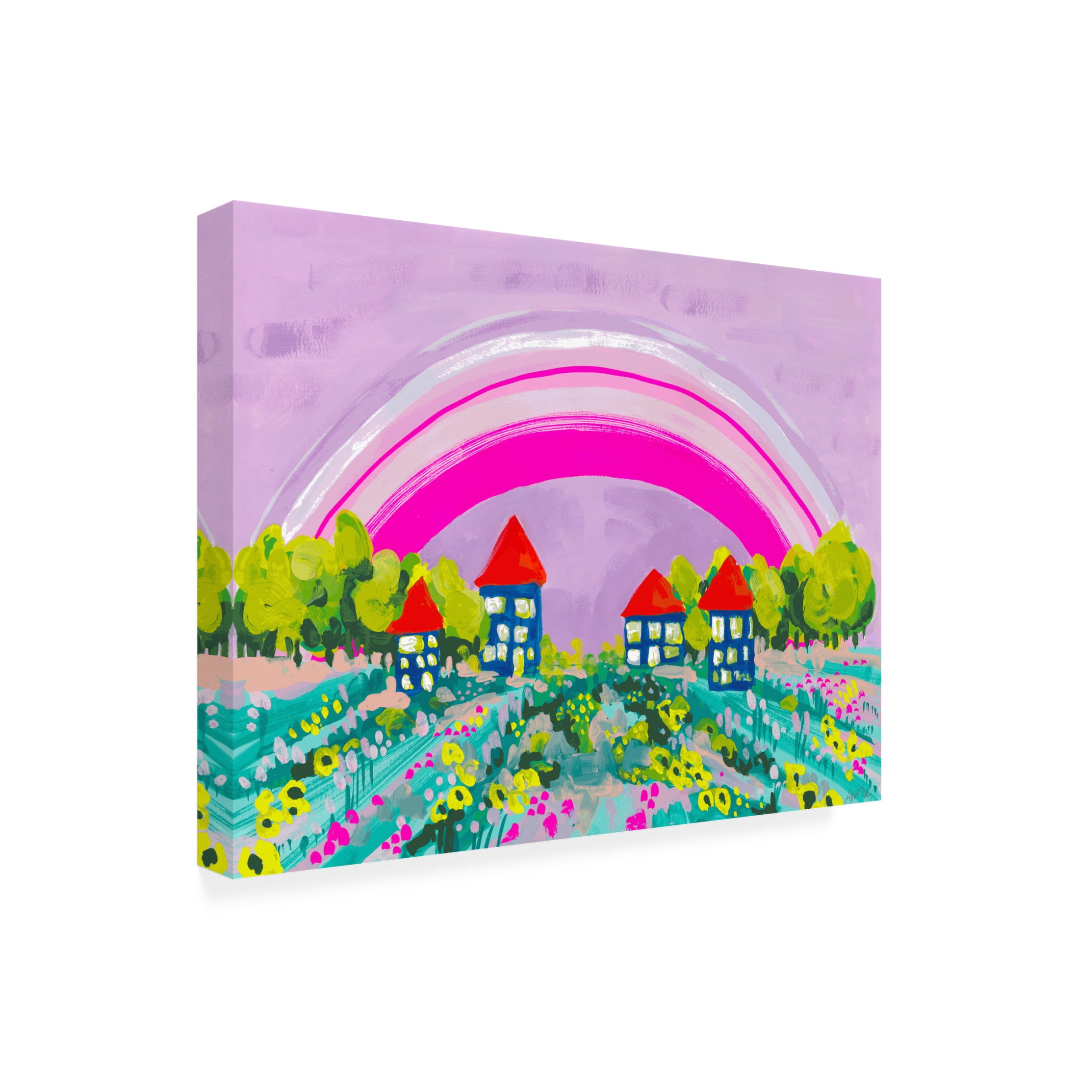 Trademark Fine Art Ania Zwara  Opera Rose Rainbow Canvas Wall Art