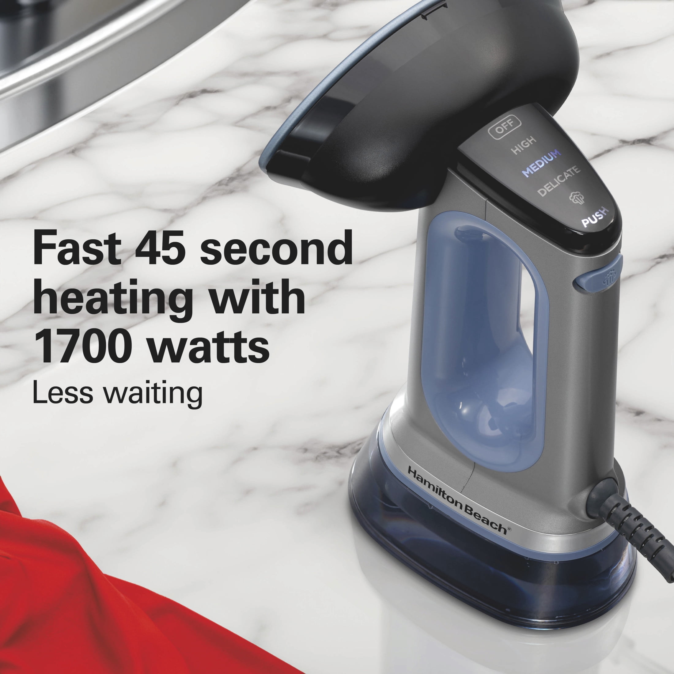 Durathon 3-in-1 Handheld Garment Steamer and Iron for Clothes, Removable 300 ml Water Reservoir, Blue